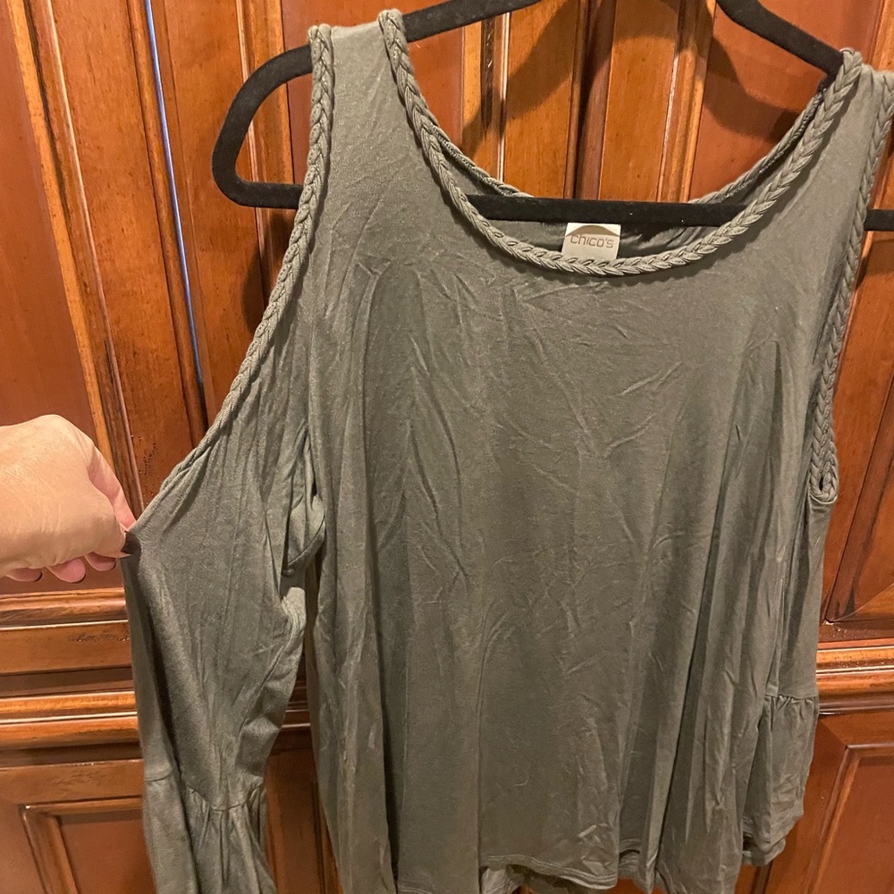 Chico’s cold shoulder blouse